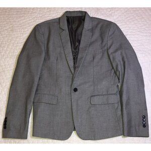 BUTTON Homme Mens SIZE 42 Slim (52) Light Gray SPORT COAT Jacket Blazer $950 EUC